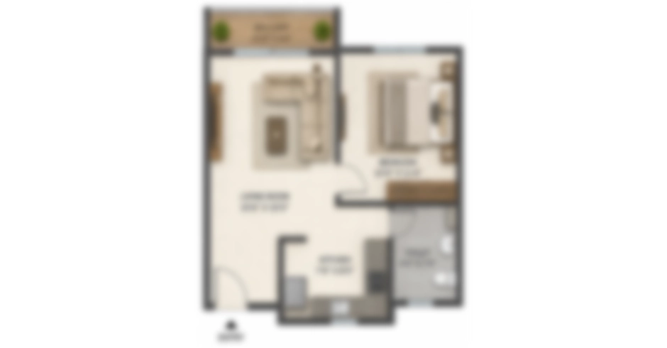 One BCC Juinagar Floor Layout Plan